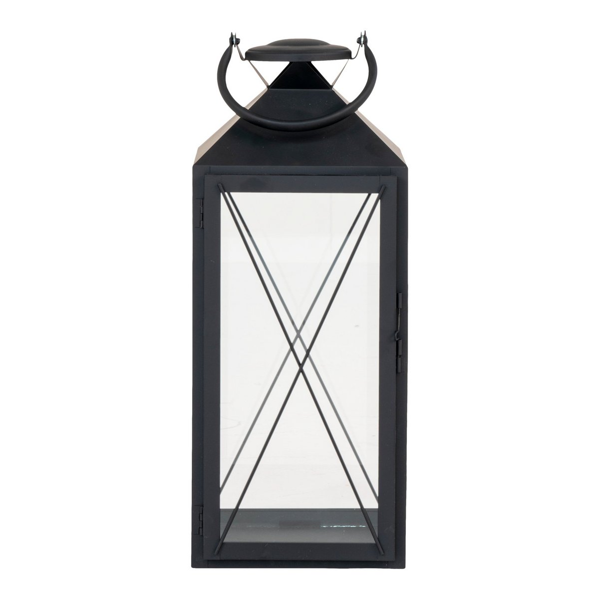 Casa Laterne, 2er-Set - Laterne, Stahl und Glas, schwarz, 2er-Set