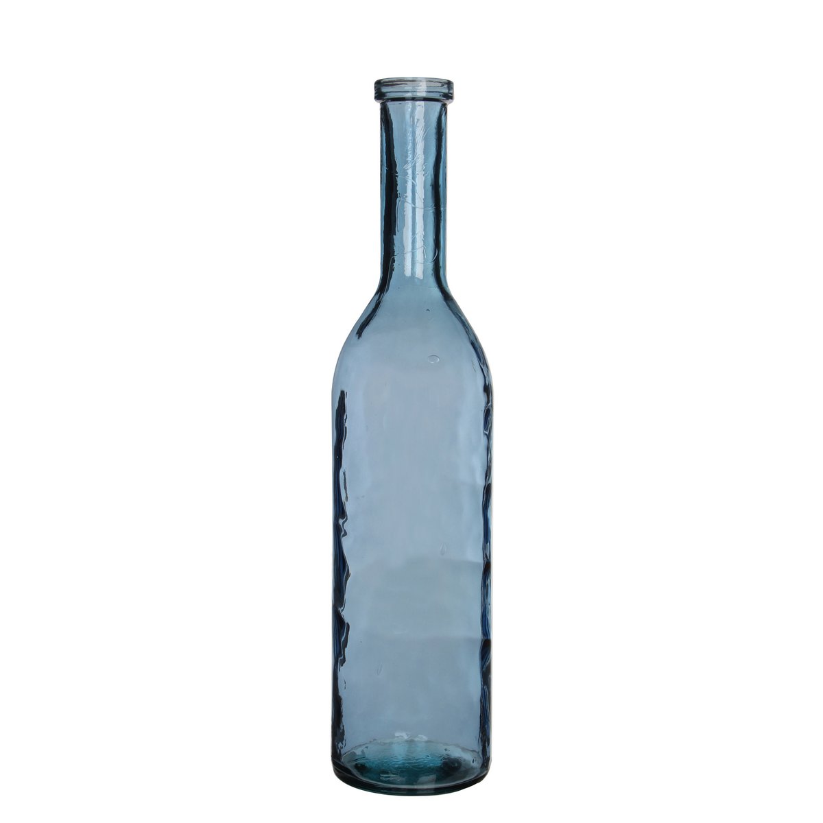 Rioja-Flaschenvase – H75 x Ø18 cm – recyceltes Glas – Hellblau