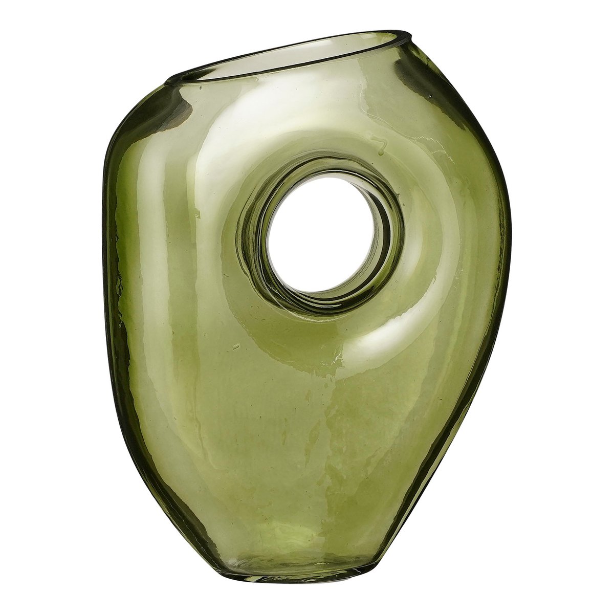 Jay Vase – L18 x B8 x H23 cm – Glas – Hellgrün