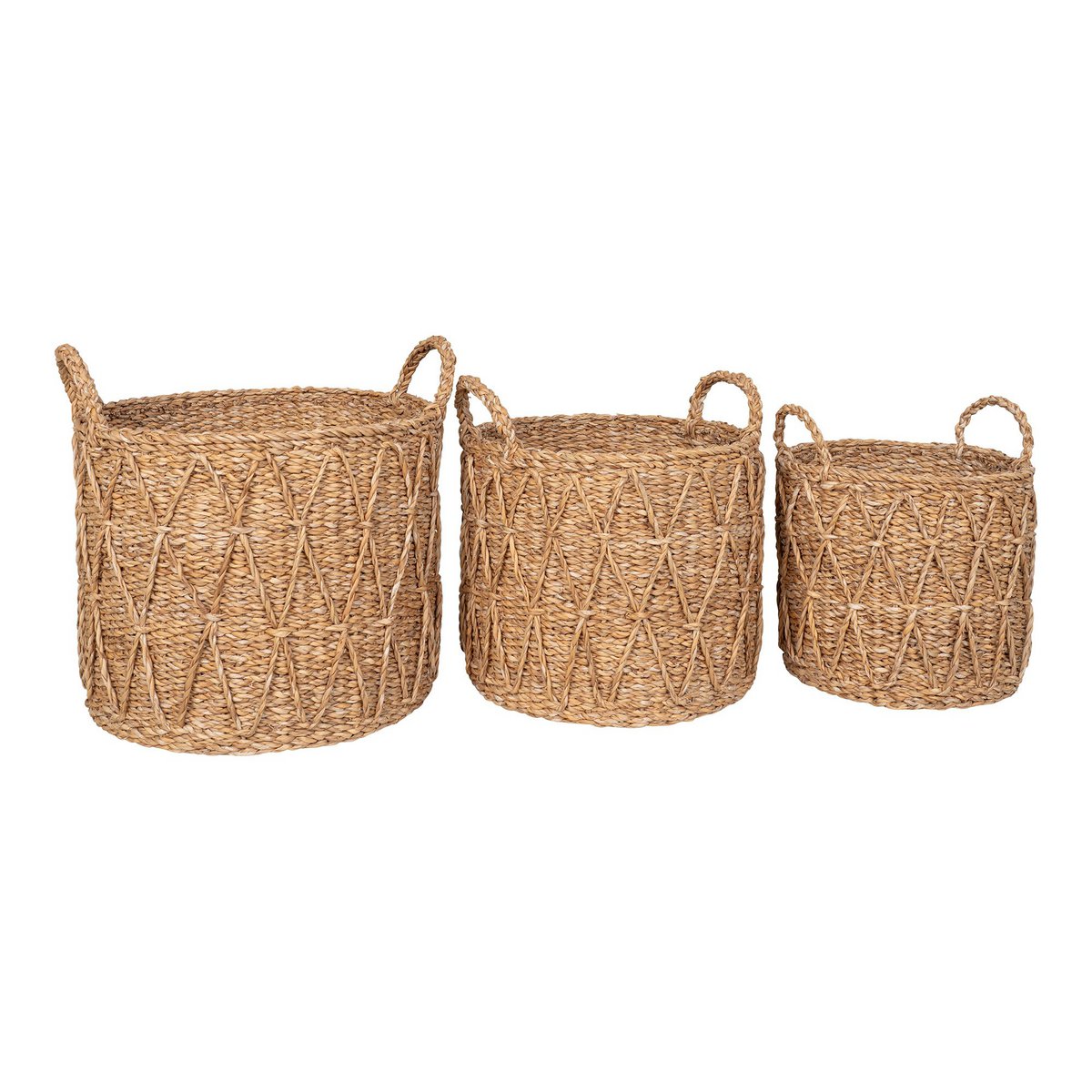 Krabi Basket - Korb, Seegras, natur, 3er-Set