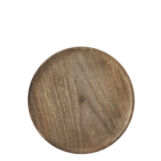 Duko Teller – Ø30 cm – 100 % FSC Mangoholz – Braun