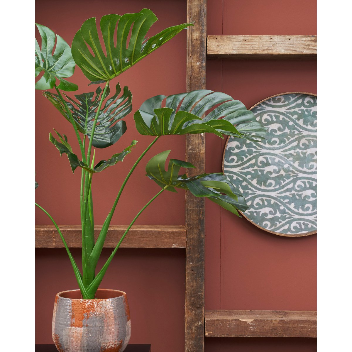 Künstliche Pflanze Monstera – H100 x Ø70 cm – Grün