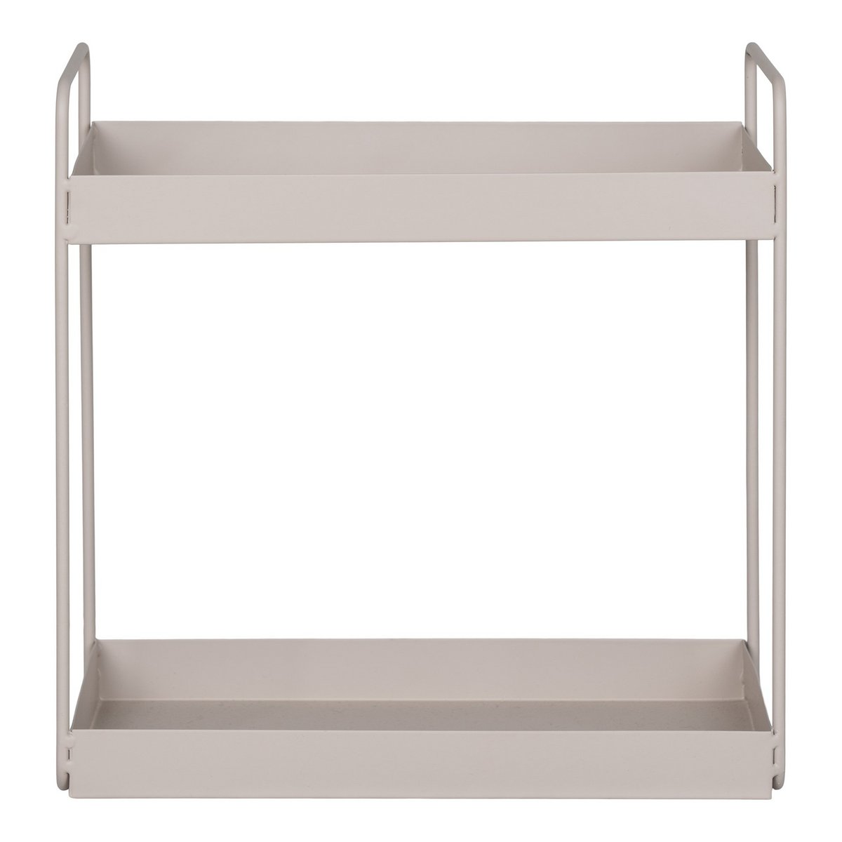 Rabo Standing Double Shelf - Stehendes Doppelregal, Stahl, Sand, 2 Regale, 30x15x31 cm