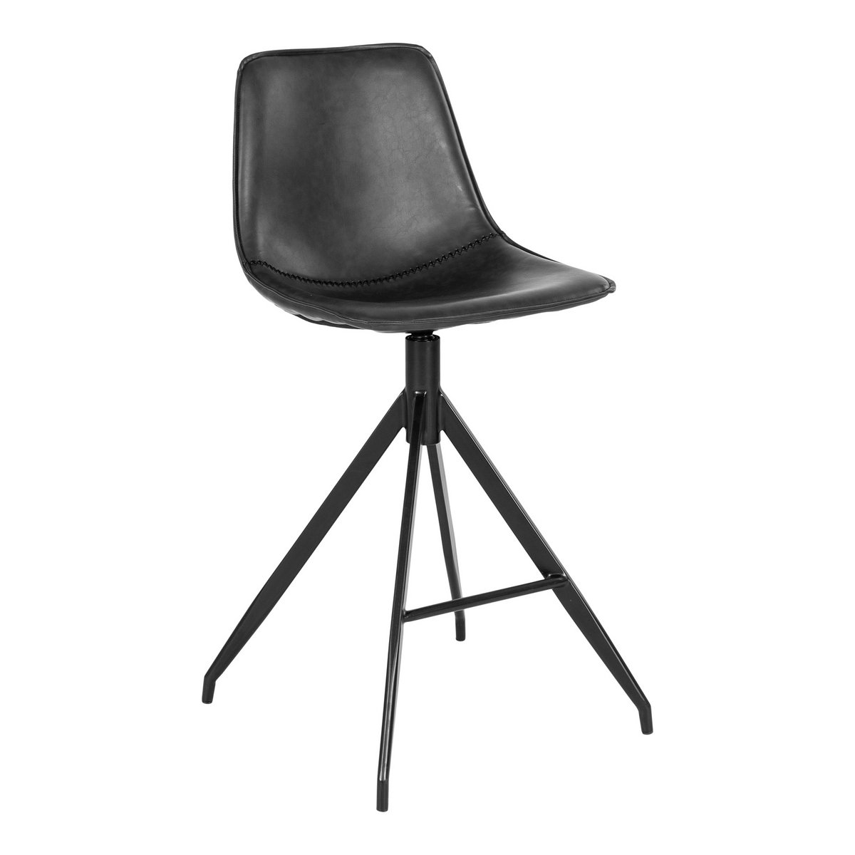 Monaco Counter Chair – Schwarz – 2er-Set