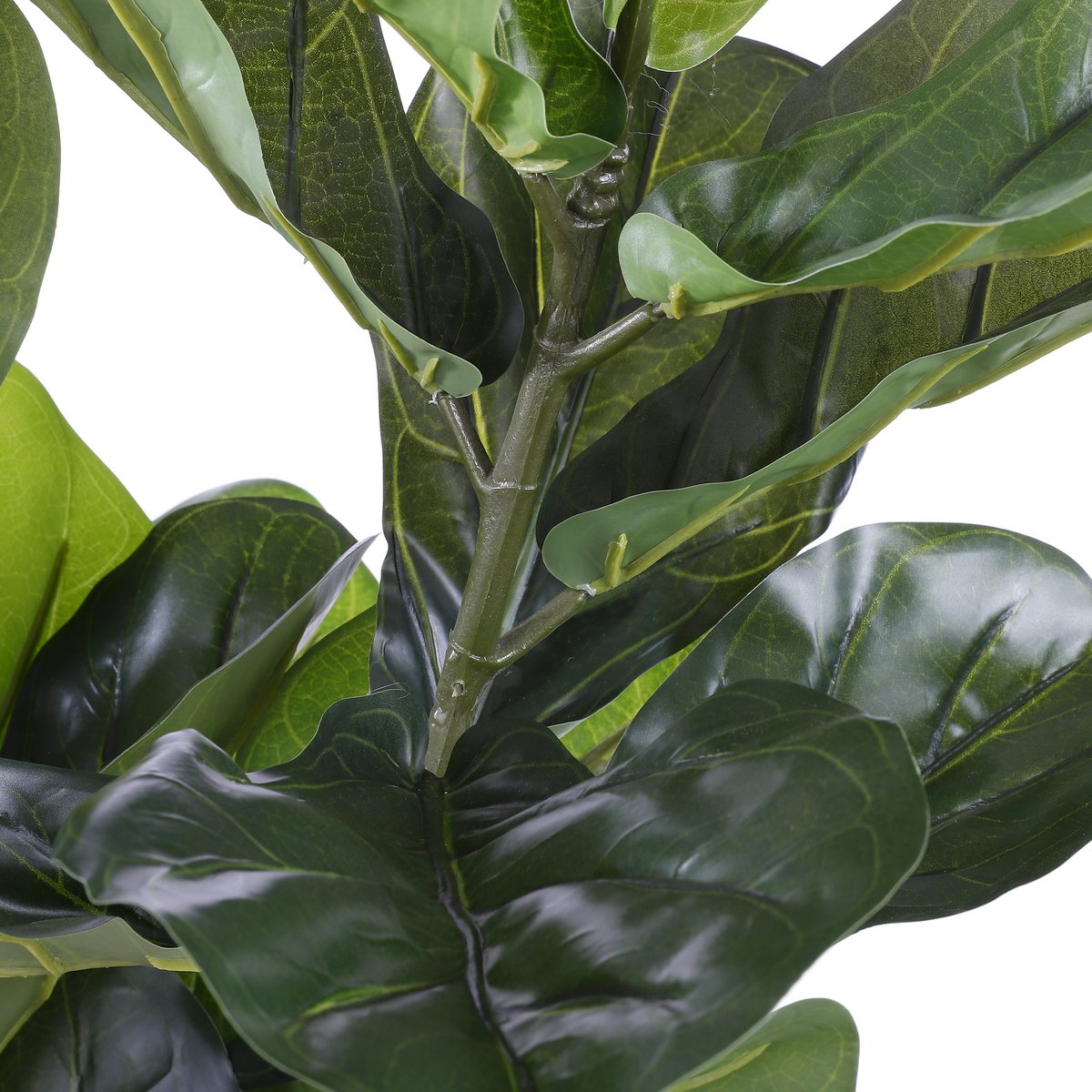 Kunstpflanze Ficus Lyrata - H100 x Ø60 cm - Grün