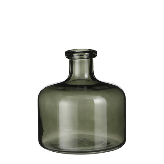 Regal Flaschenvase – H22 x Ø20 cm – Glas – Grün