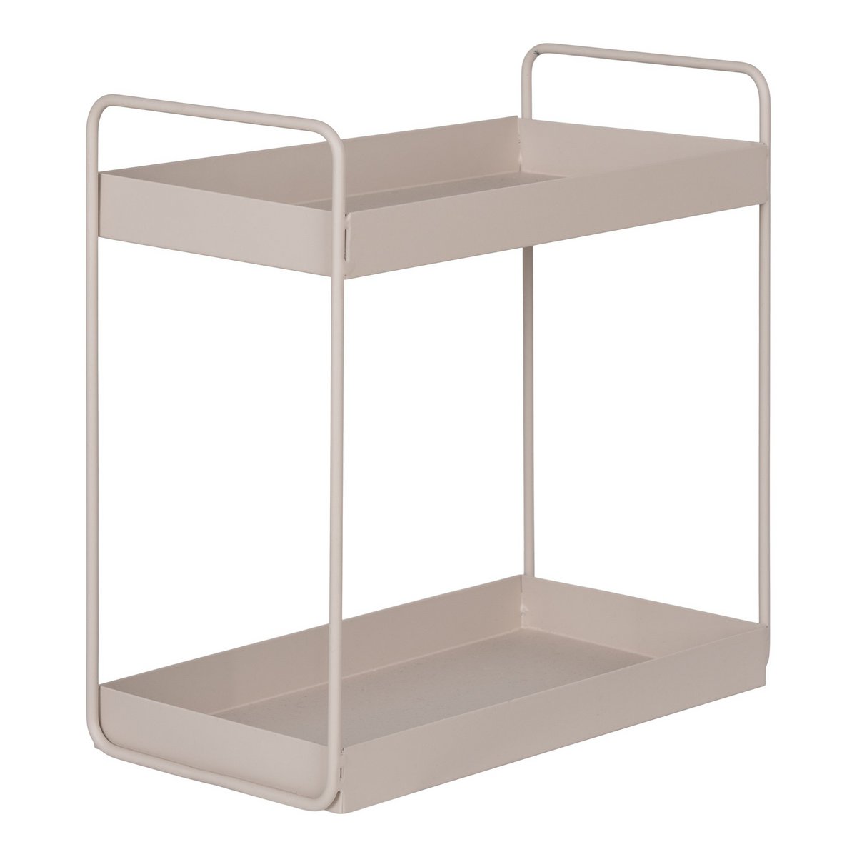 Rabo Standing Double Shelf - Stehendes Doppelregal, Stahl, Sand, 2 Regale, 30x15x31 cm