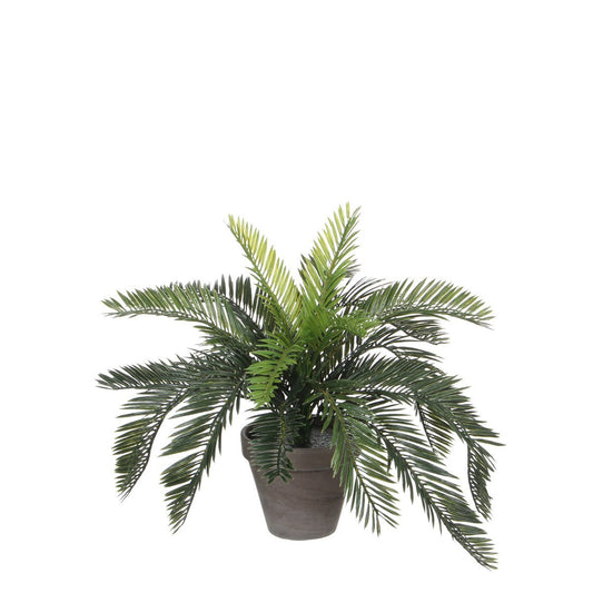 Künstliche Cycas-Palme im Blumentopf Stan – H37 x Ø44 cm – Grün