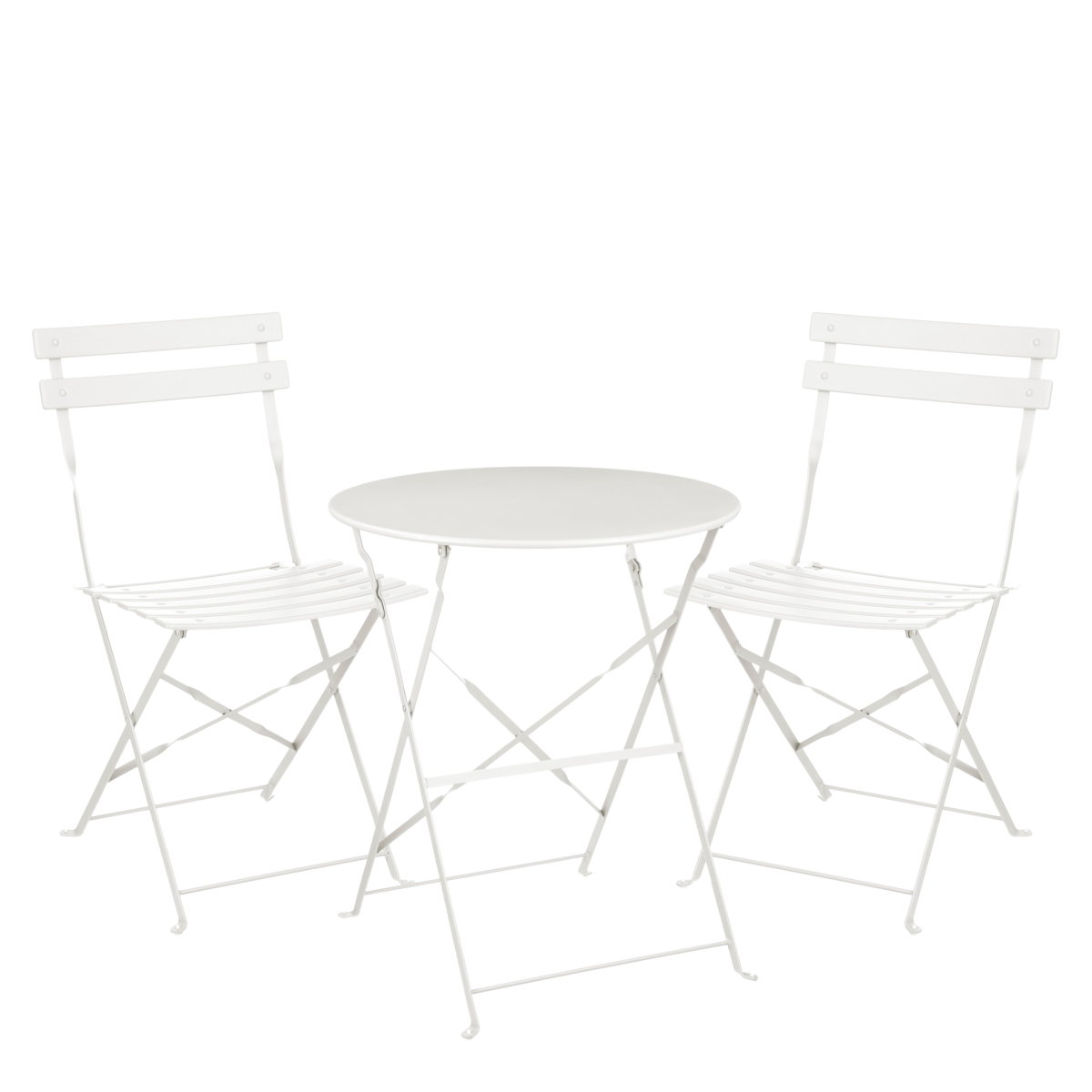 Laurence Bistro-Set – 3-teilig – Metall – Weiß