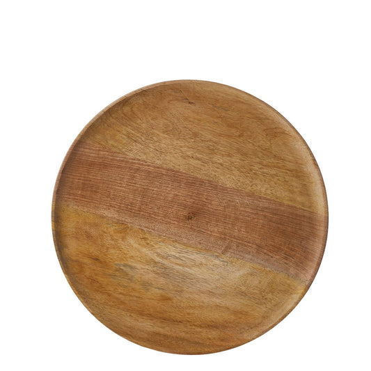 Duko Teller – Ø40 cm – 100 % FSC Mangoholz – Braun