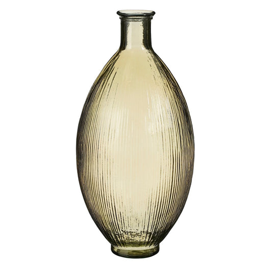 Firenza Flaschenvase – H59 x Ø29 cm – Recyclingglas – Hellbraun